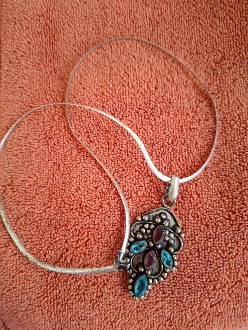 Sterling Pendant And 22" Chain